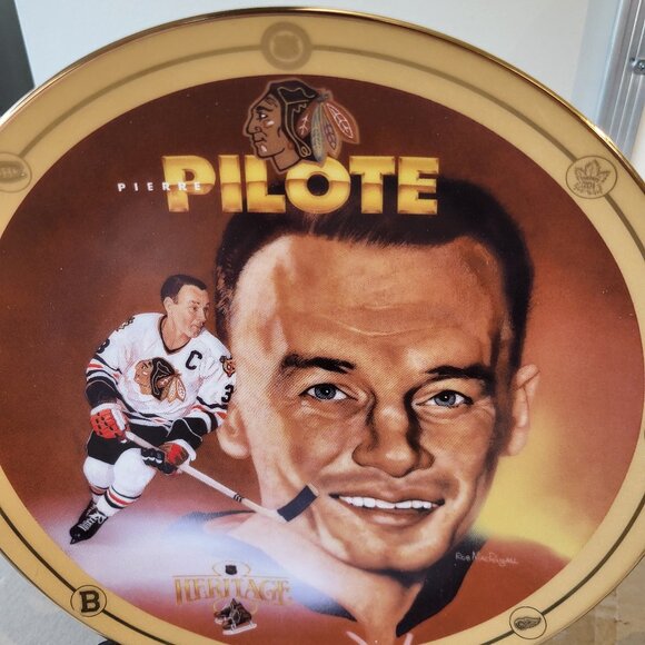 Heritage Legends of Hockey PIERRE PILOTE LTD Edition Plate Bradford Exchange GUC - Picture 4 of 7
